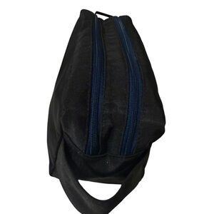 Givenchy perfume toiletry Bag with double zipper with two compartments black